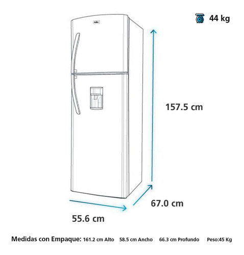 Imagen 10 de 10 de Nevera No Frost 230 L Brutos Mabe Grafito - Rma230fjcg1