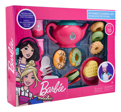 Set De Cocina 16 Piezas Barbie