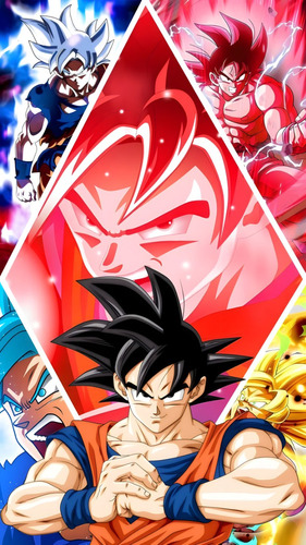 Poster Goku Dragon Ball Super Autoadhesivo 100x70cm#1853