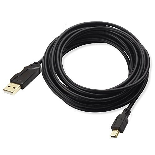 Alleasy 15ft / 4.5m Mini Usb Cables, 5 Pines Usb 2.0 Tipo A 