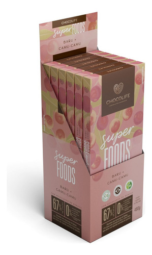 Barra Chocolate Amargo 67% Cacau Com Baru Sem Açúcar Vegano