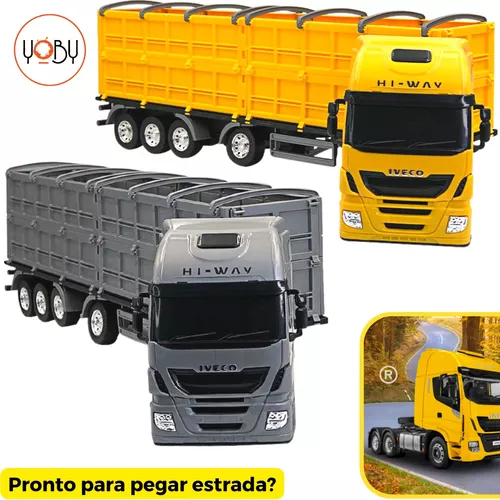 Caminhão Roda Livre - Iveco Hi-Way Graneleiro - Verde - Usual