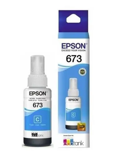 Tinta Epson T673 Cian