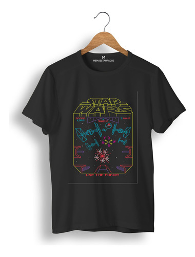 Remera: Star Wars Use The Force Lineal Memoestampados