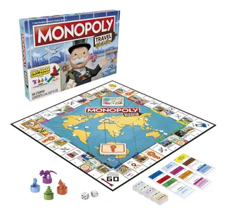 Hasbro Gaming Monopoly World Tour Board Game Ingles