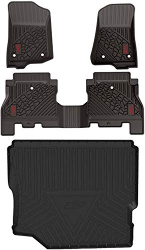 Tapetes De Piso De 3 W Y Forro De Carga Para Jeep Wrangler