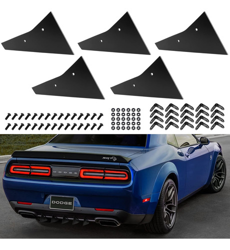 Kit De Difusor Trasero V2 5 Piezas Para  Challenger Hellcat 