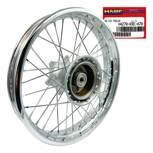 Roda Traseira Nxr 150 Bros Esd 2009 2010 2011 2012 2013 2014