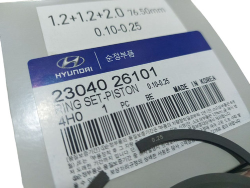 Anillos Aros Getz 1.6 Fino Fino 0.10 0.25