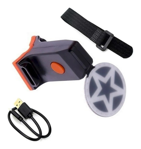 Sinalizador Traseiro Led Bicicleta Tail Lamp Ll2211 Estrela