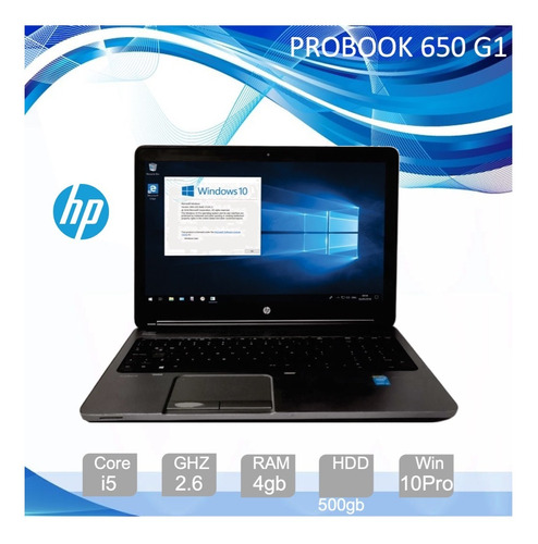 Hp Probook 650 G1, Core I5, 4gb Ram, 500gb Hdd, W10pro, Bg