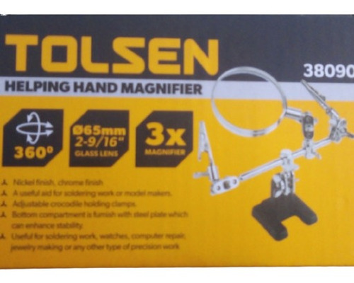 Lupa Com Base Tercer Brazo Ayudante De Electrónica Tolsen