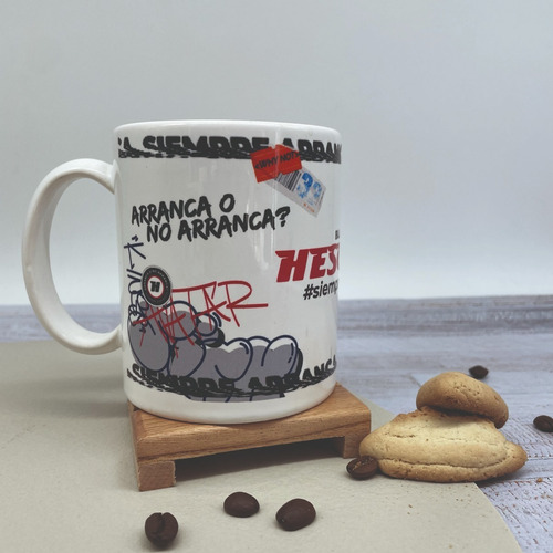 Taza De Ceramica Bujias Hescher Modelo Graffiti