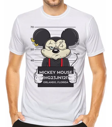 Camiseta Mickey Mouse Mau Swag Bad Thug Life Gangster Camisa