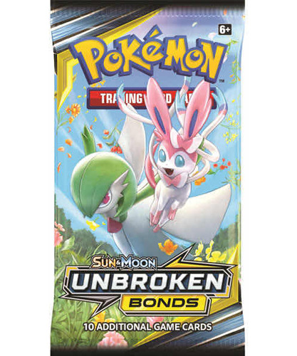 Pack X 2 Cartas Pokemon Unbroken Bonds Sun & Moon