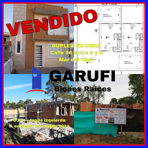 Vendido!!! Excelentes Dúplex A Estrenar En Zona Residencial De Mar Del Tuyú - En Construcción