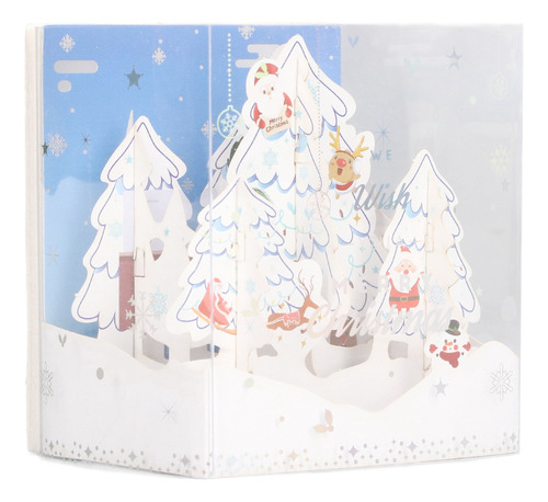 Tarjetas Navideñas Musicales Emergentes En 3d, Hechas A Mano
