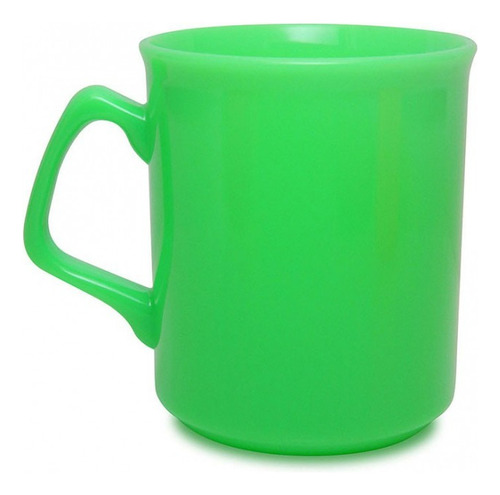 Pocillo Neón 10 Oz Plástico Colores Vivos Mug X 6 Unids