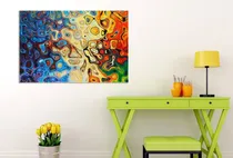 Comprar Cuadro 50x75cm Colores Arte Dibujos Pinturas Moderno M3