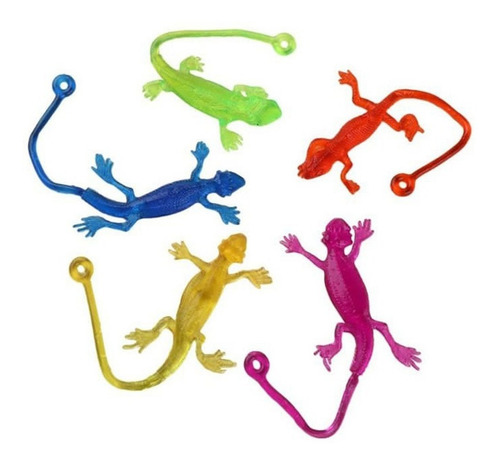 Regalo Ideal 5 Pega Locos Diseño Lagartija Colores Estylosas