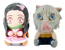 Comprar Set De 2 Muñecos De Peluche Anime Demon Ghost Slayer 20 Cm