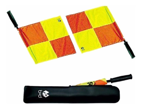 Set Par Banderín Bandera Juez Árbitro Línea Fútbol Mvdsport