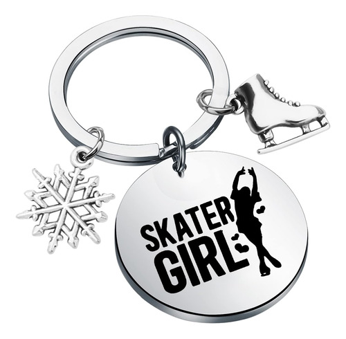Wsnang Skate Lover Gift Skater Girl Llavero Patinaje Sobre H