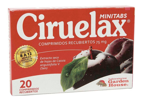 Ciruelax Minitabs 20 Tabletas - Unidad a $930