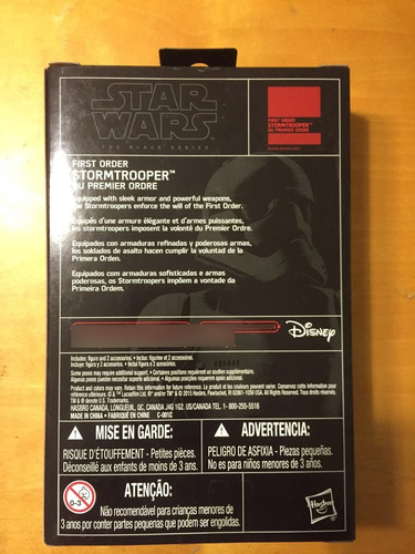 Star Wars Black Series First Order Stormtrooper 3.75 W Ajff (Usado)