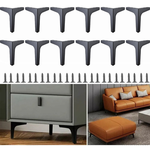 12pcs Repuesto De Patas Para Muebles Y Sofas
