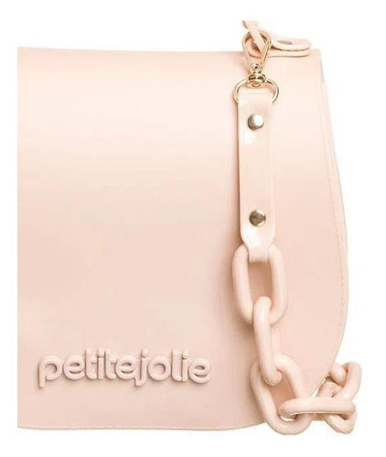 Bolsa Feminina Saddle Transversal Petite Jolie Cor Nude New