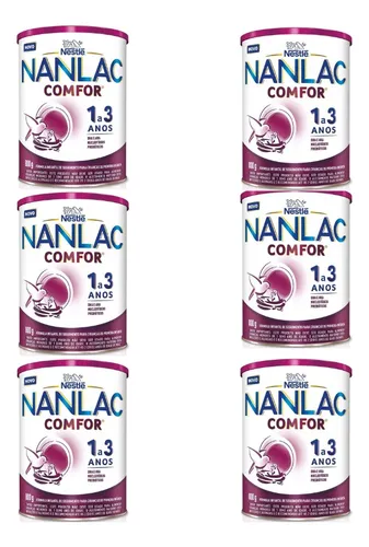 Fórmula Infantil Nestlé Nanlac Comfor Lata 800g Kit 6 Un