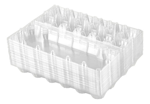 24pcs Plastic Egg Cartons Bulk Clear Chicken Egg Tray