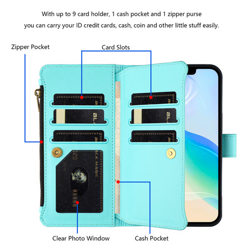 Funda De Piel Con Ranura Tipo Cartera Para Motorola E22 E22i E22s E20