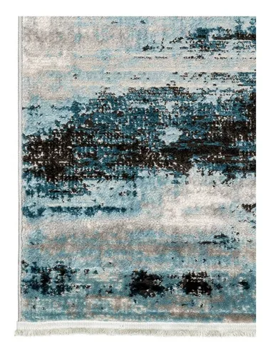 Alfombra Para Living Azul Moderna 290 X 200 Cm Mihran +