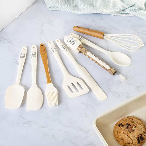 Cook - Juego De Utensilios De Cocina De Silicona, 8 Piezas,