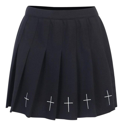 Minifalda Cinturón, Minifalda Plisada Rock Gótico