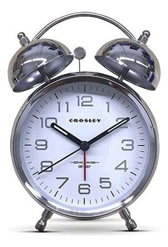 Timelink Crosley Twin Bell Despertador Con Dial Estereoscópi