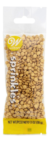 Granillo Sprinkles Confeti Dorado Wilton
