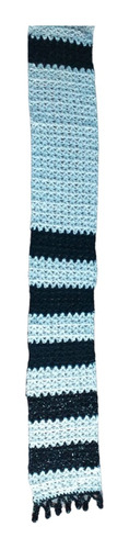 Bufanda Rectangular Unisex Tejida Al Crochet