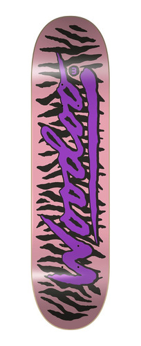 Tabla De Skate Woodoo Whl Zebra Patch-rosa