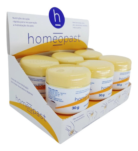 Homeopast O Legítimo 30gr C/6 Para Pele Ressecada E Áspera