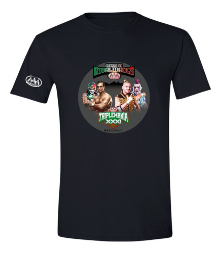 Playera Deportiva Hombre Lucha Libre Aaa Triplemanía Guerra