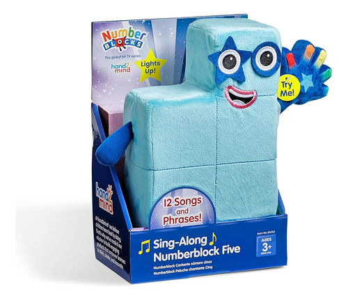 Hand2mind Sing-along Numberblock Five, Peluches Que Cantan, 