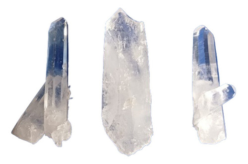 Coleccion Set 3 Piedras Cristales De Cuarzo Blanco Legitimos