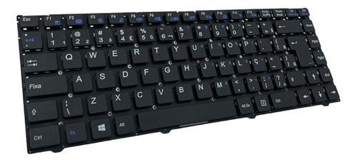 Teclado Itautec W7535 W7545 A7520 Abnt2 Com Ç Original Preto