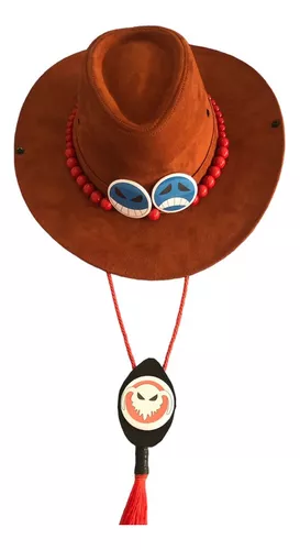 Chapéu De Cowboy One Piece Ace Cosplay, Boné De Pirata Adult