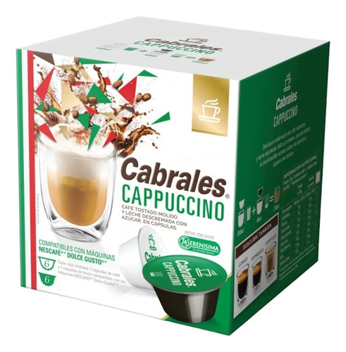 Cápsulas Café Cabrales Capuchino X 12 U X5,5 Gr