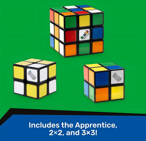 Rubik's - Paquete Aprende A Resolver, 3 Cubos Clásicos Color De La Estructura Colores