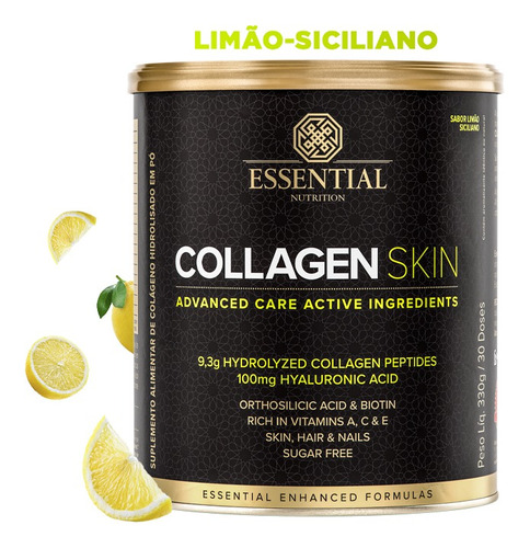 Collagen Skin (330g) Limão Essential Nutrition 